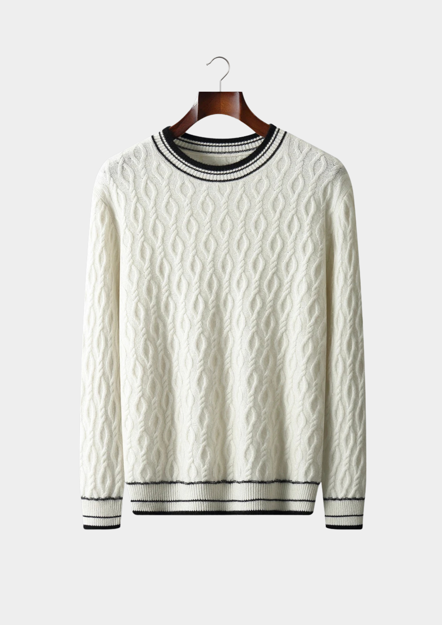 ALEXANDER WOOL JACQUARD CREWNECK