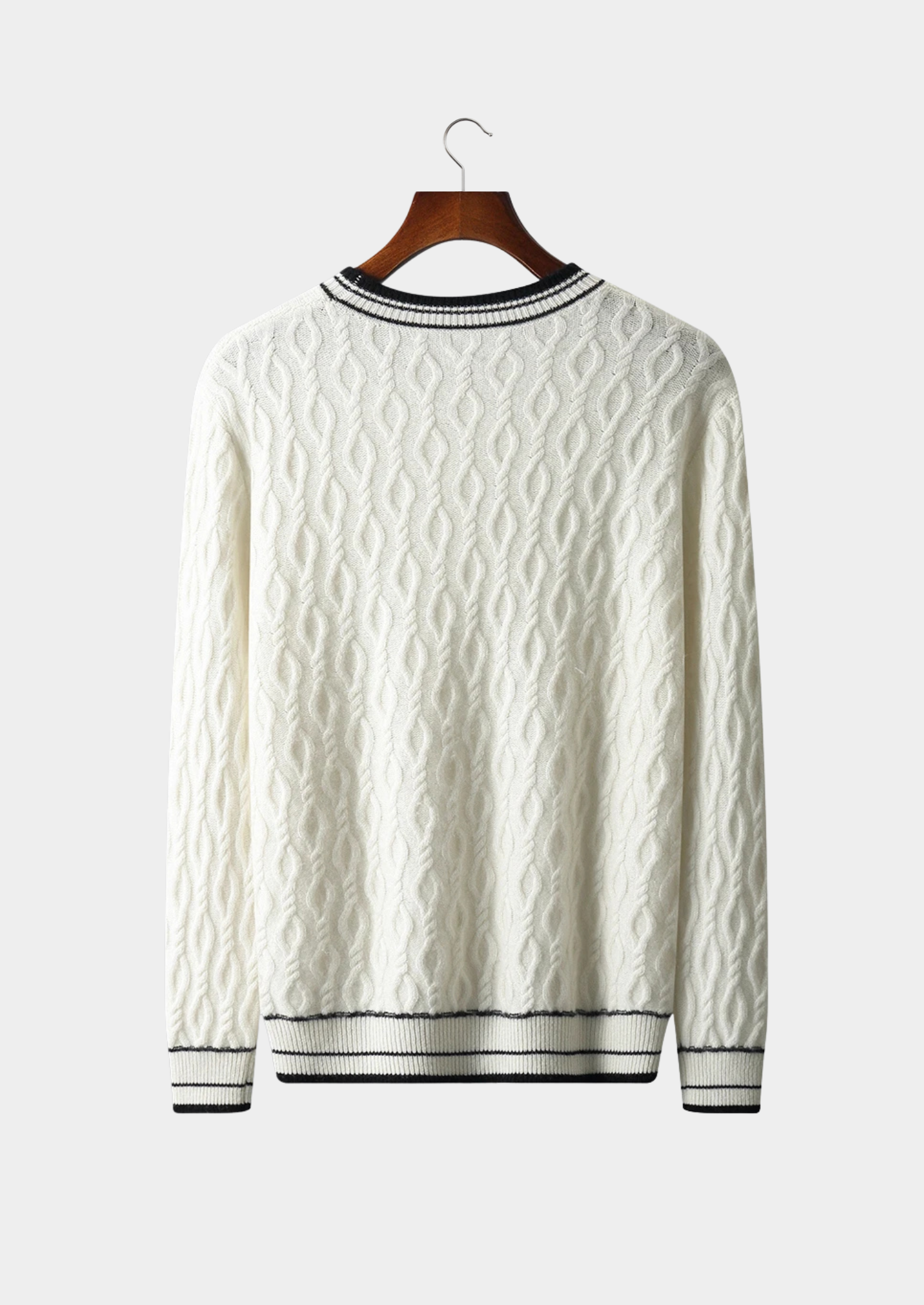 ALEXANDER WOOL JACQUARD CREWNECK