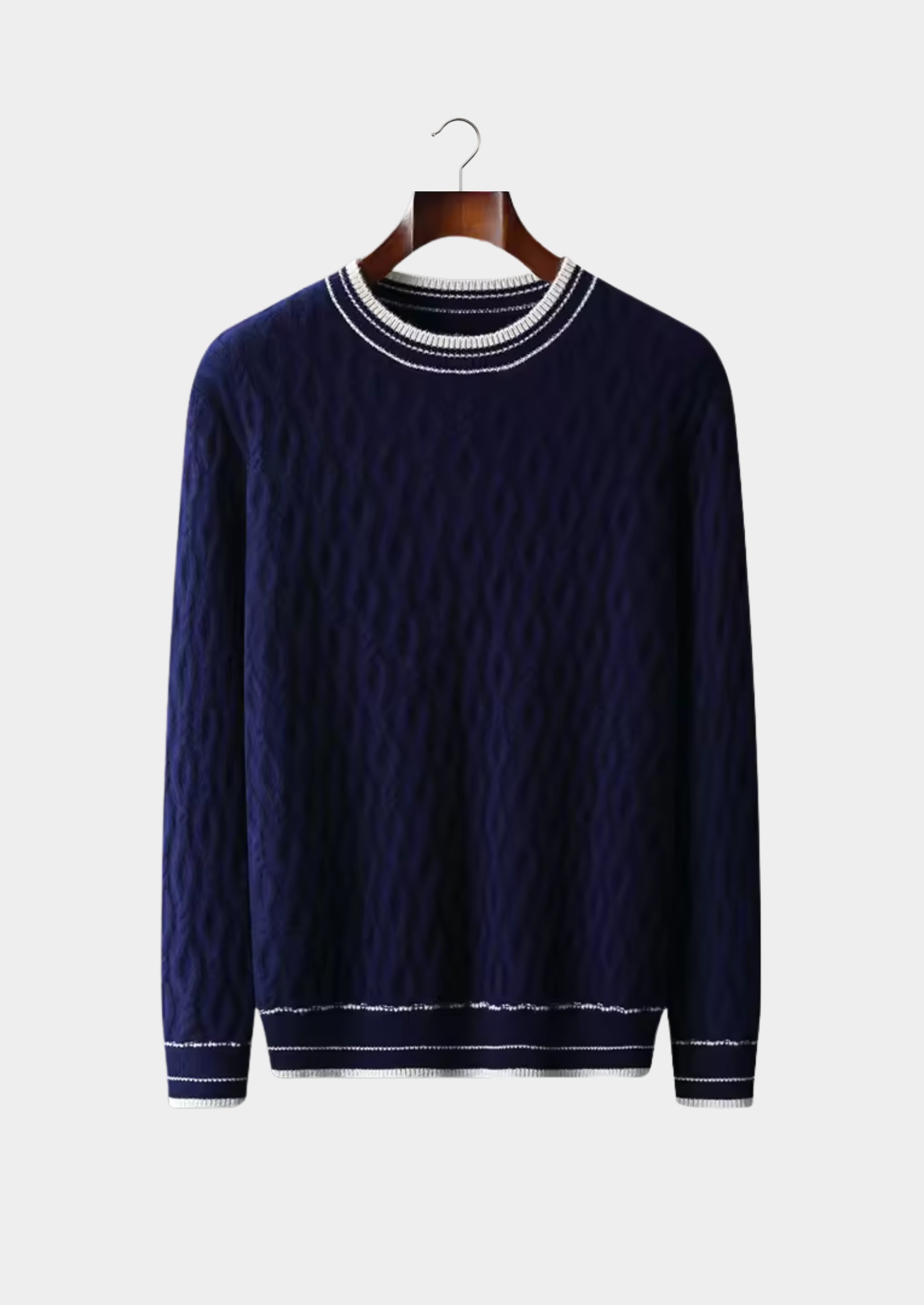 ALEXANDER WOOL JACQUARD CREWNECK