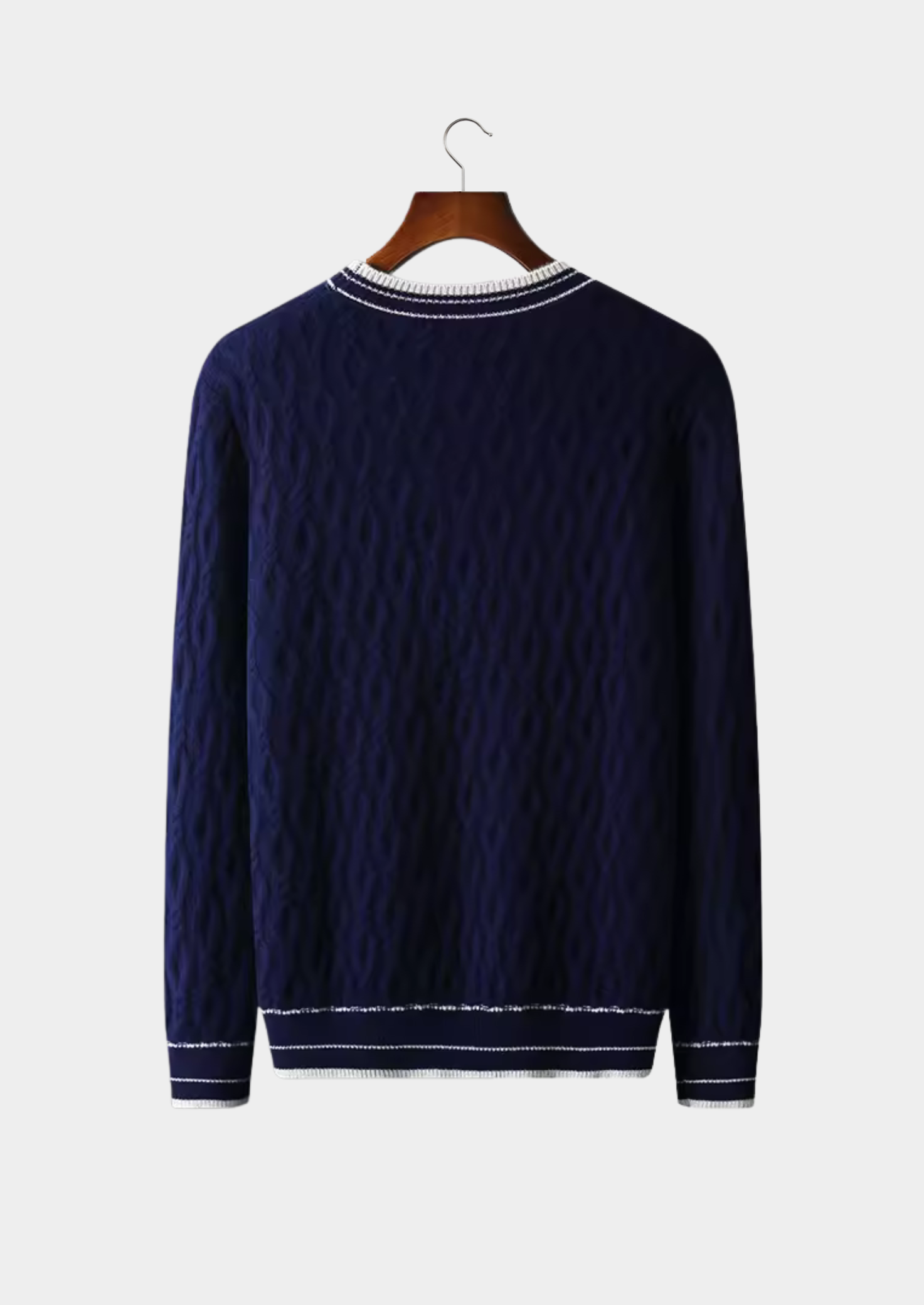 ALEXANDER WOOL JACQUARD CREWNECK