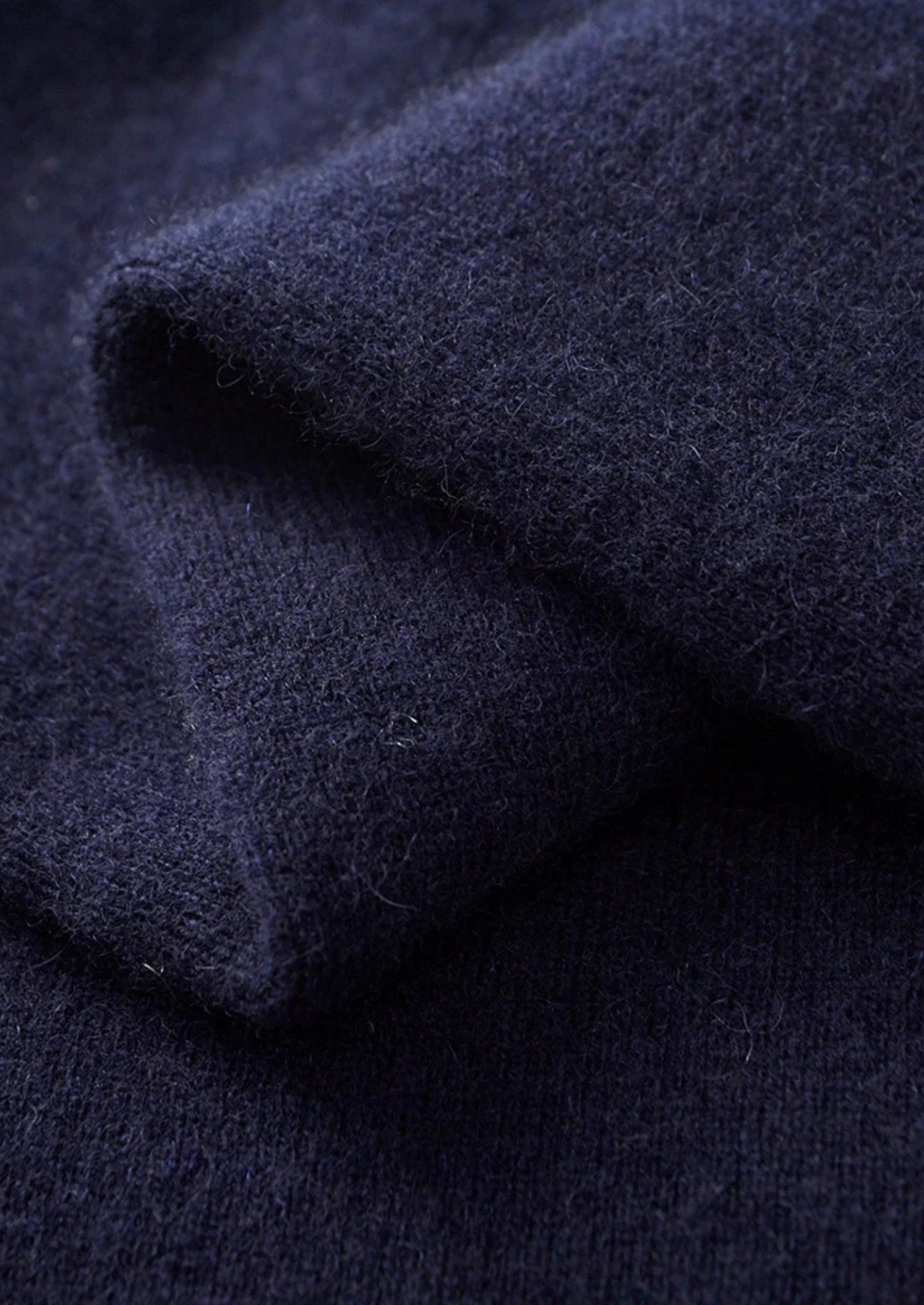 Wool Two-Tone Polo Cardigan