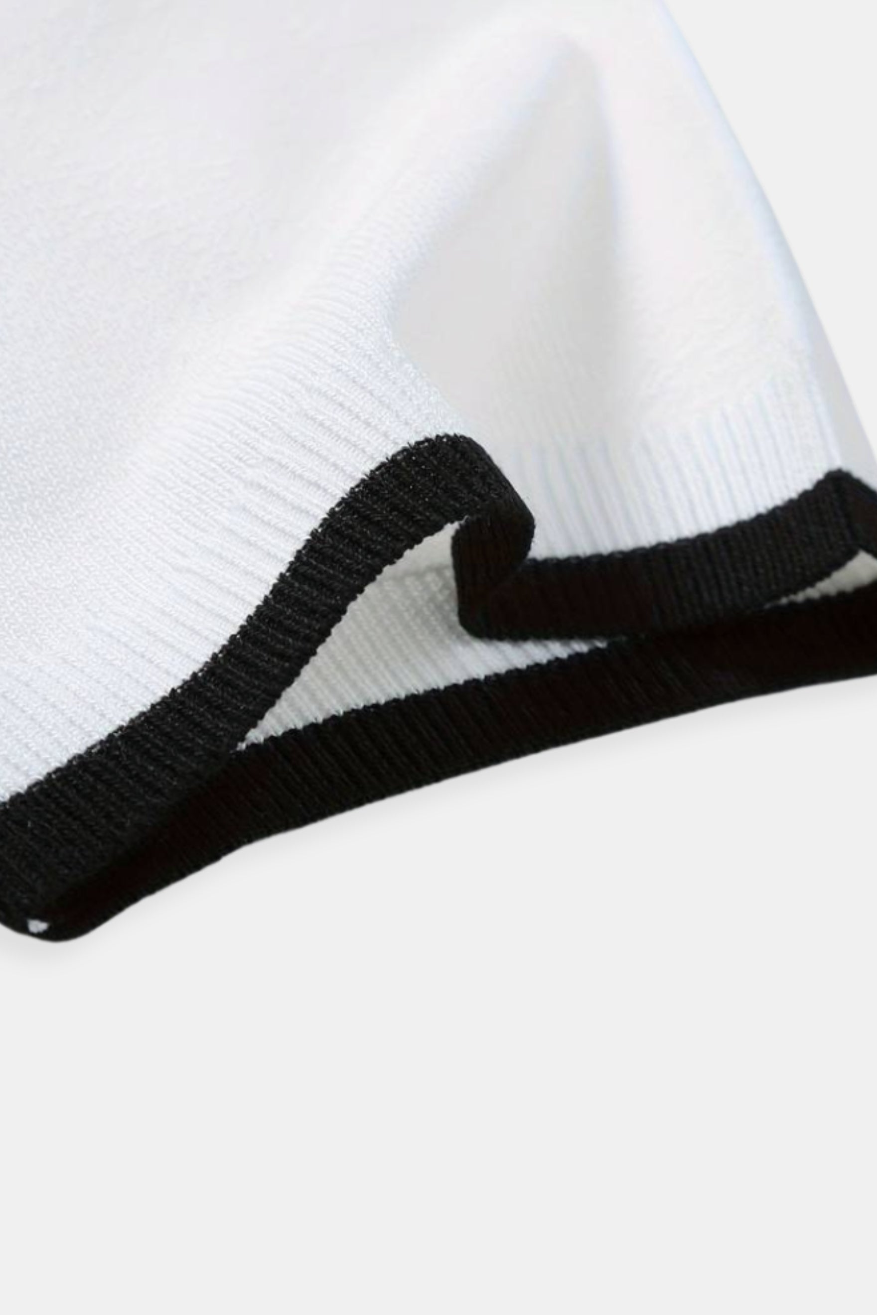 Knitted Quarter Zip Golf Polo