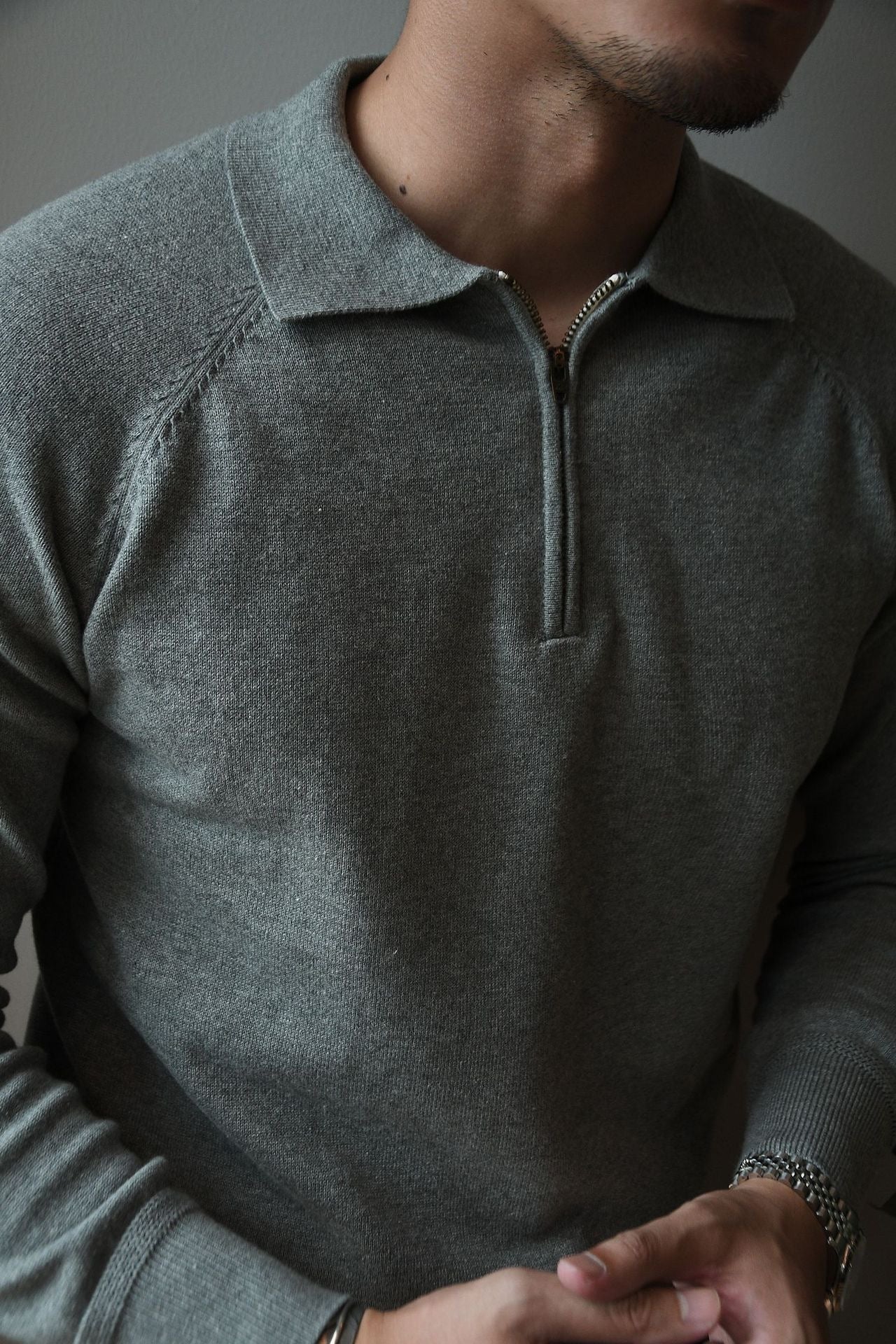 QUARTER ZIP POLO