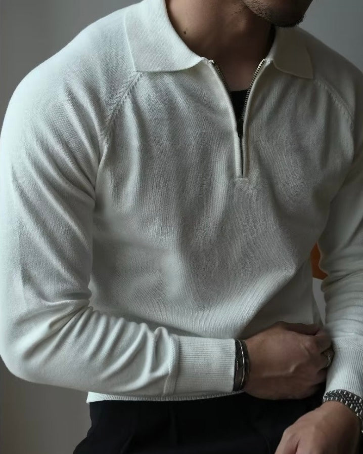 QUARTER ZIP POLO