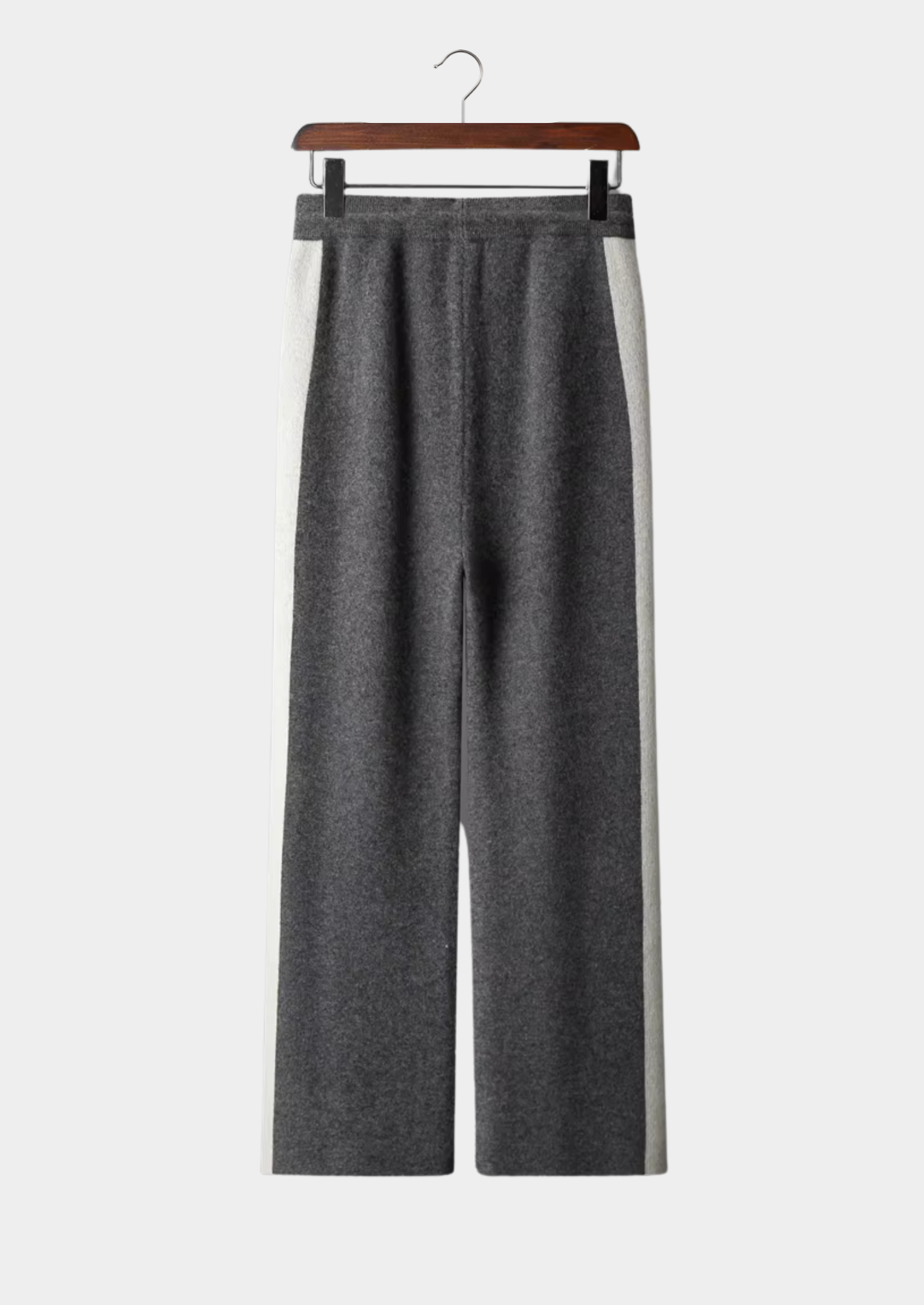100% CASHMERE WIDE LEISURE TROUSERS