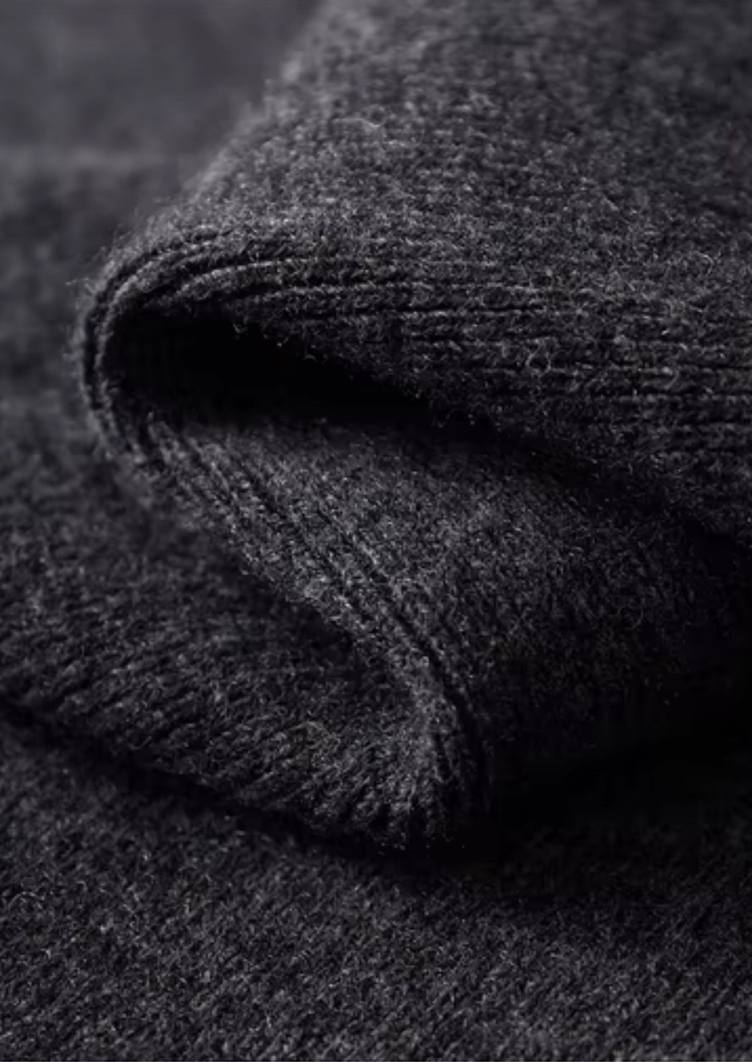 Wool Ribbed Polo Cardigan