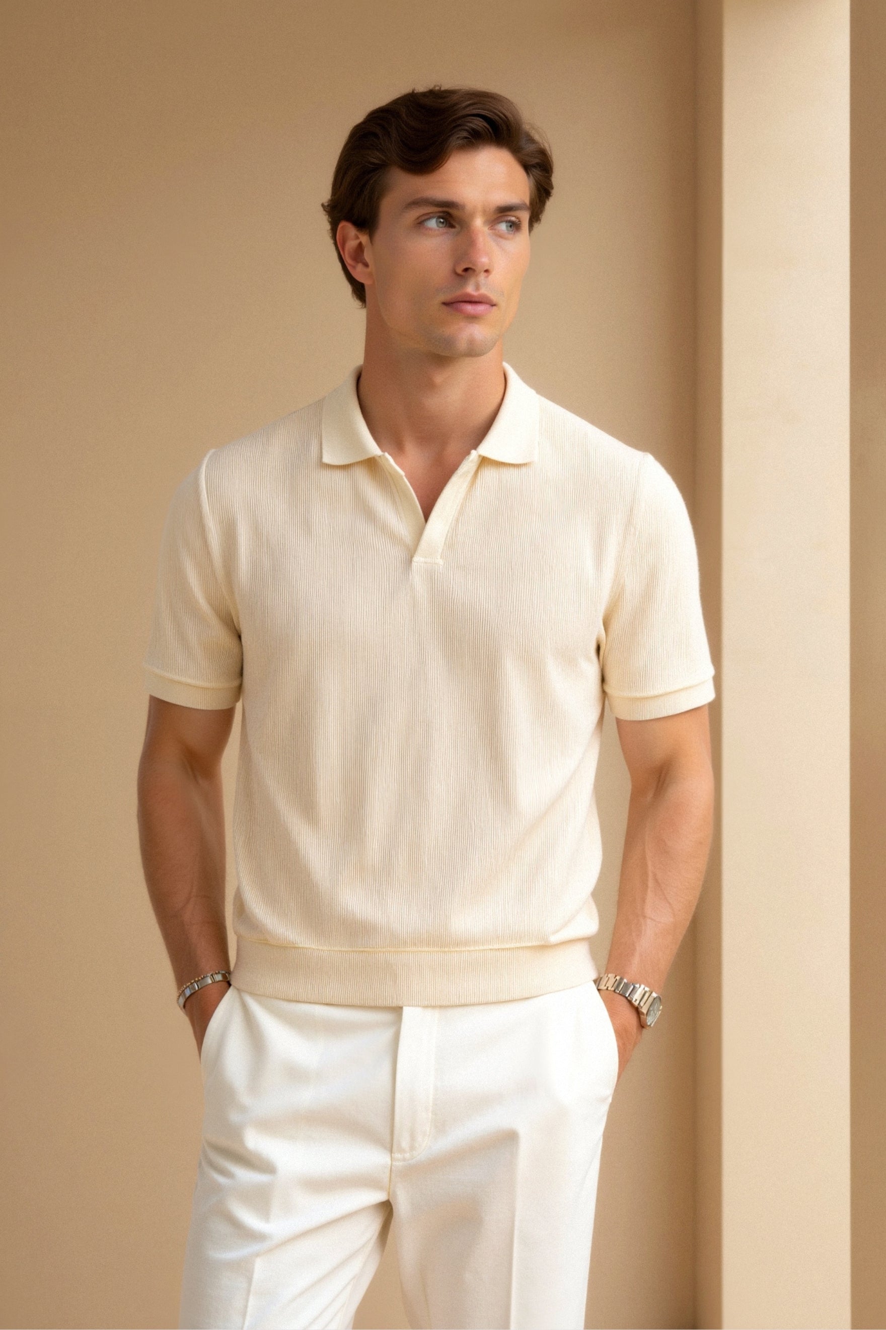 Alexander Woolen Polo T-Shirt