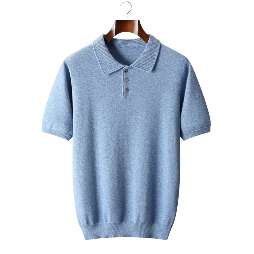 100% CASHMERE CLASSIC POLO SHIRT