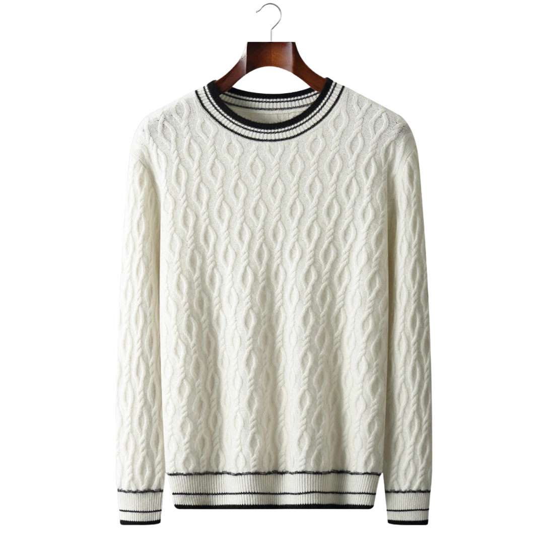 ALEXANDER WOOL JACQUARD CREWNECK