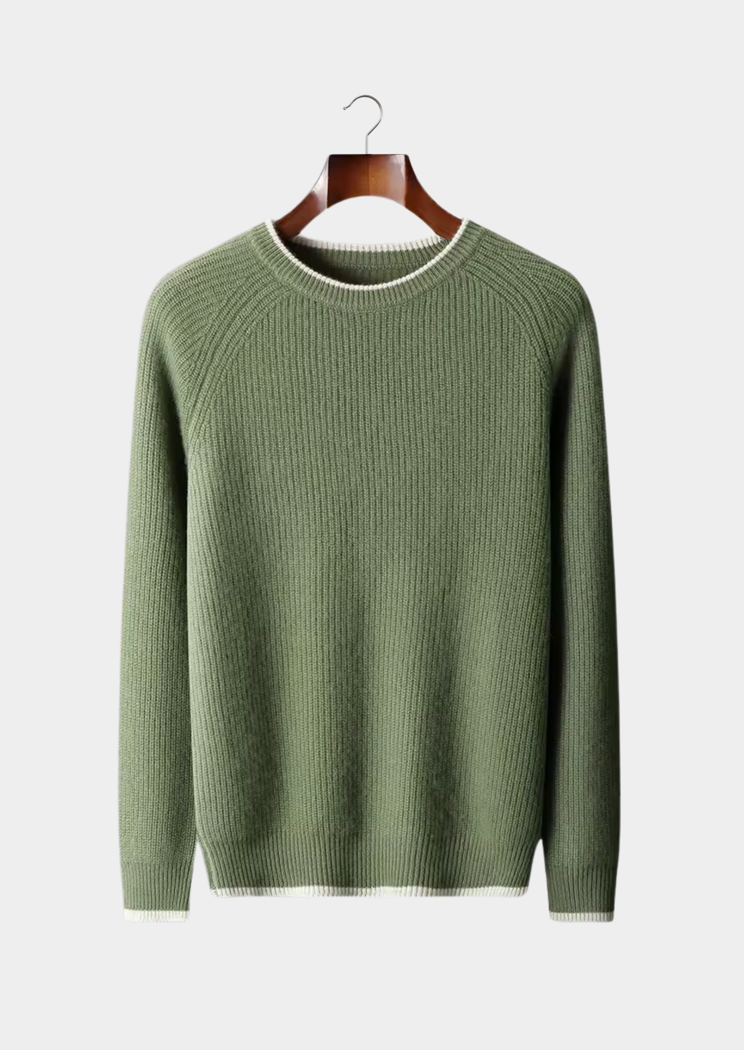 Wool Two Tone Crewneck