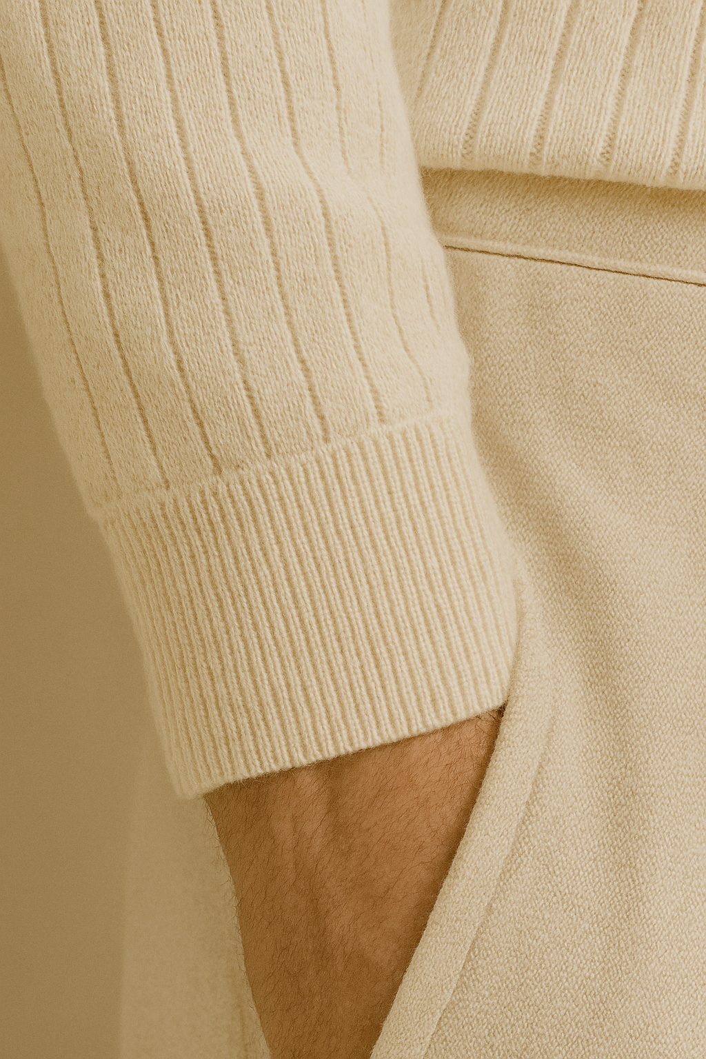 NOBA Striped Long Sleeve Polo